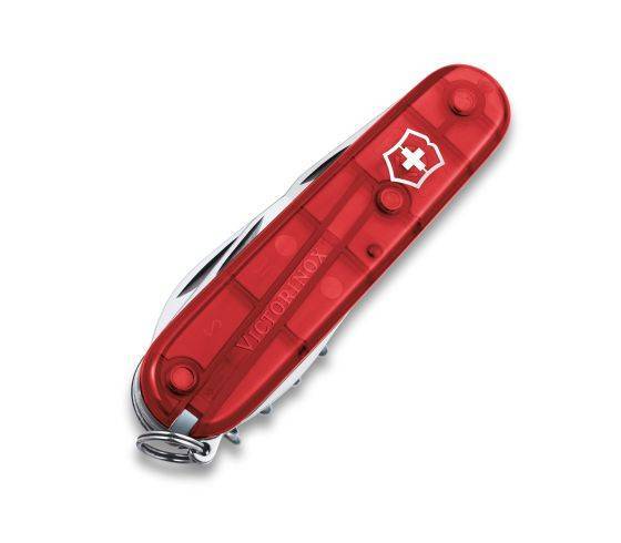 CANIVETE VICTORINOX SPARTAN 12F VERMELHO TRANSLCIDO