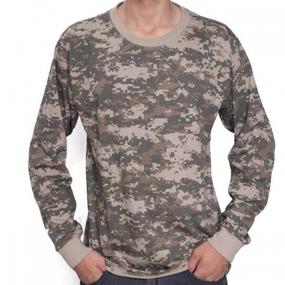 CAMISETA BRAVO MANGA LONGA ARMY COMBAT CAMUFLADA