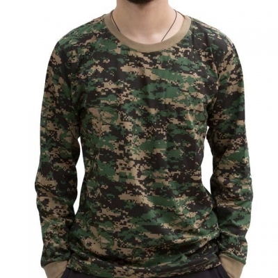 CAMISETA BRAVO MANGA LONGA CAMUFLADA DIGITAL MARPAT