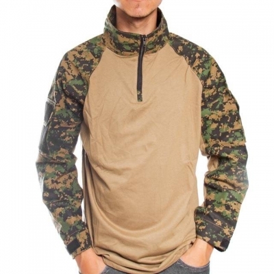 CAMISETA BRAVO MANGA LONGA COMBAT SHIRT CAMUFLADA MARPT