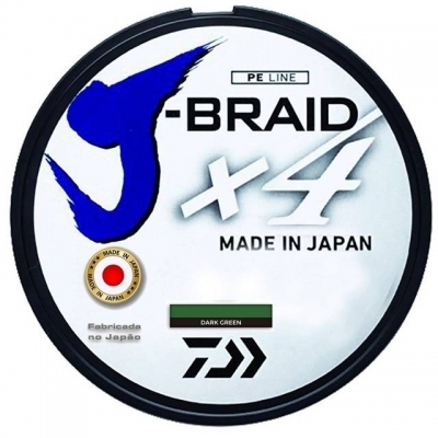 LINHA DAIWA J-BRAID X4 0,33MM 50LB 270M