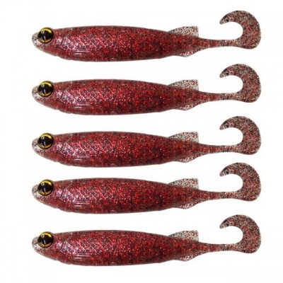 ISCA SOFT MONSTER 3X E SHAD ULTRA RED C/5