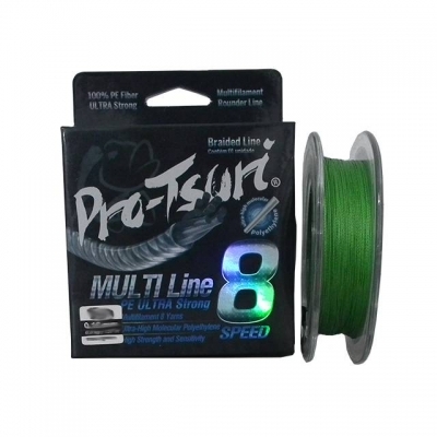 LINHA MULTI PRO-TSURI 8 FIOS 0,18MM 137M VERDE