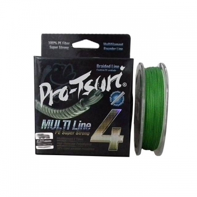 LINHA MULTI PRO-TSURI 4 FIOS 0,40MM 137M VERDE