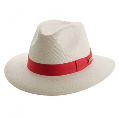 CHAPEU MARCATTO PALHA PANAMA 11075 VERMELHO