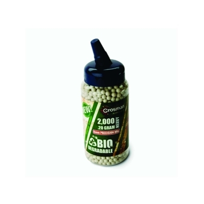 ESFERA PLASTICA CROSMAN BIODEGRADAVEL 20G 6MM C/ 2000