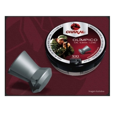 CHUMBINHO CHAKAL OLIMPICO 6,0MM C/ 100