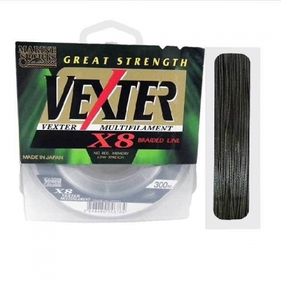 LINHA MARINE SPORTS VEXTER X8 0,19MM 300M VERDE