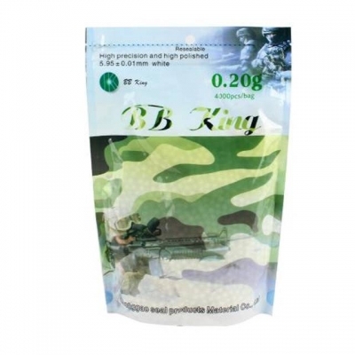 ESFERA PLASTICA BB KING BRANCA 20G 6MM C/5000