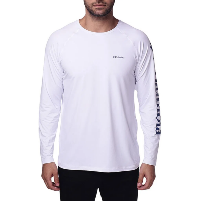 CAMISETA COLUMBIA M/L BRANCO MASCULINO