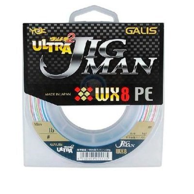 LINHA MULTIFILAMENTO YGK ULTRA2 JIG MAN WX8 0,37MM 300M