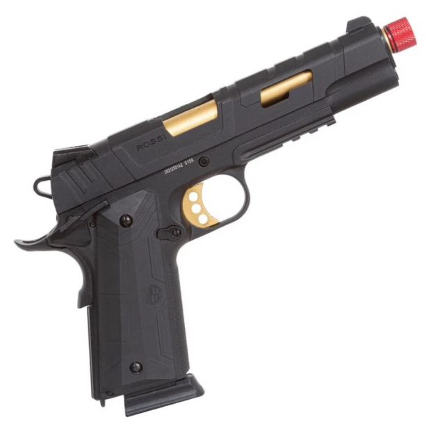 AIRSOFT PISTOLA GREEN GAS 1911 BLOW BACK 6MM ROSSI